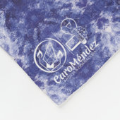 Textura #4 de la obra Cerezas フリースブランケット (角)