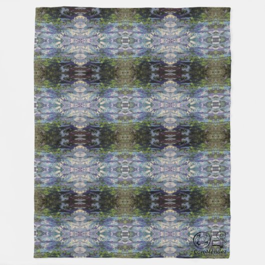 Textura #4 de la obra Maritimo フリースブランケット (正面)