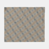 Textura #4 de obra Amanecer フリースブランケット (正面(横))