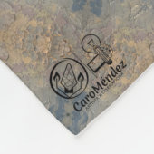 Textura #4 de obra Amanecer フリースブランケット (角)