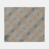 Textura #4 de obra Amanecer フリースブランケット (正面(横))