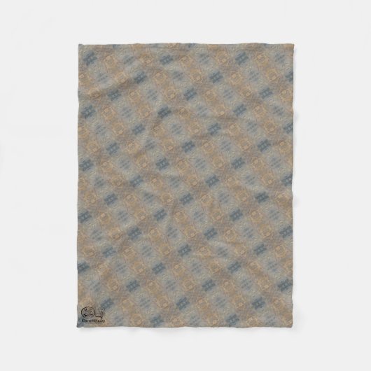 Textura #4 de obra Amanecer フリースブランケット (正面)