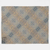 Textura #4 de obra Amanecer フリースブランケット (正面(横))