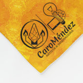 Textura #52 de la obra Nuit フリースブランケット (角)