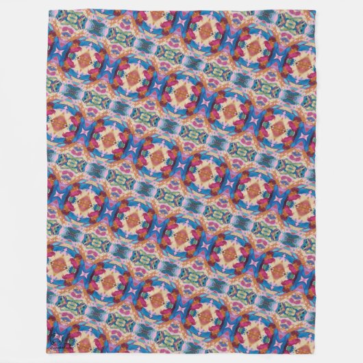 Textura #5 de la obra Piña フリースブランケット (正面)