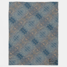 Textura #5 de obra Amanecer フリースブランケット