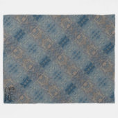 Textura #5 de obra Amanecer フリースブランケット (正面(横))