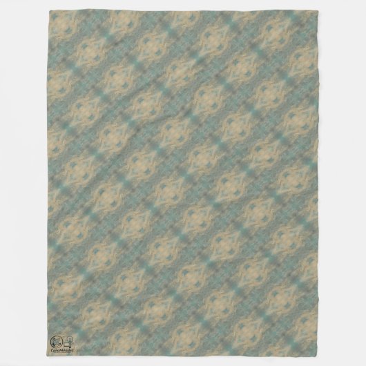 Textura #5 de obra La roca フリースブランケット (正面)