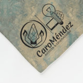 Textura #5 de obra La roca フリースブランケット (角)