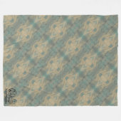 Textura #5 de obra La roca フリースブランケット (正面(横))