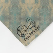 Textura #5 de obra La roca フリースブランケット (角)