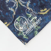 Textura #7 de la obra Maritimo フリースブランケット (角)