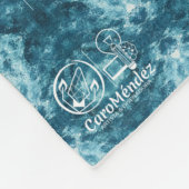 Textura #8 de la obra Cerezas フリースブランケット (角)