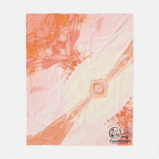 Textura #8 de la obra El corazón de los... フリースブランケット (正面)