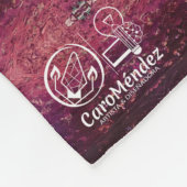 Textura #8 de la obra La puesta del sol フリースブランケット (角)