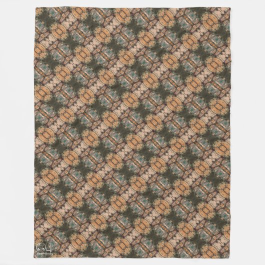 Textura #8 de obra La roca フリースブランケット (正面)