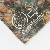 Textura #8 de obra La roca フリースブランケット (角)