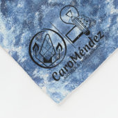 Textura #9 de la obra Cerezas フリースブランケット (角)