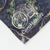 Textura #9 de la obra Maritimo フリースブランケット (角)