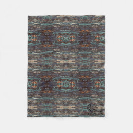 Textura #9 de obra La roca フリースブランケット