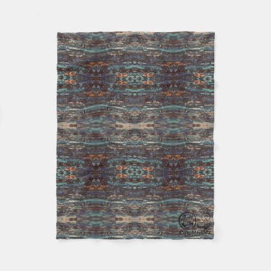 Textura #9 de obra La roca フリースブランケット (正面)