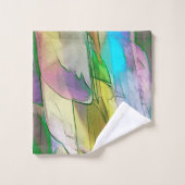 Textura colorida, briga entre fosco e acetinado バスタオルセット (ウォッシュタオル)