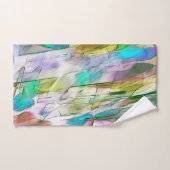 Textura colorida, briga entre fosco e acetinado バスタオルセット (ハンドタオル)