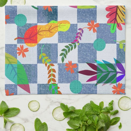 Textura floral キッチンタオル (折り畳み)