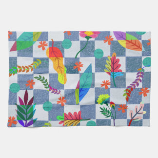 Textura floral キッチンタオル