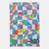 Textura floral キッチンタオル (縦)