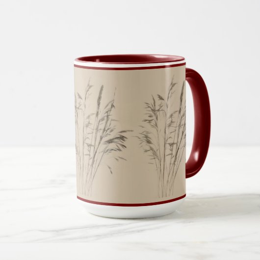 Textural Treasures of Winter on a Mug - B マグカップ (正面右)