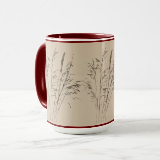 Textural Treasures of Winter on a Mug - B マグカップ (正面左)