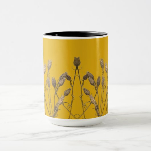 Textural Treasures of Winter on a Mug - C マグカップ (中央)