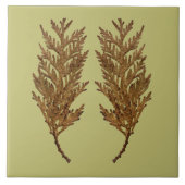 Textural Treasures of Winter on Ceramic Tile - D3 タイル (正面)