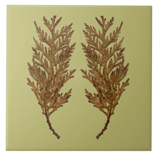 Textural Treasures of Winter on Ceramic Tile - D3 タイル (正面)