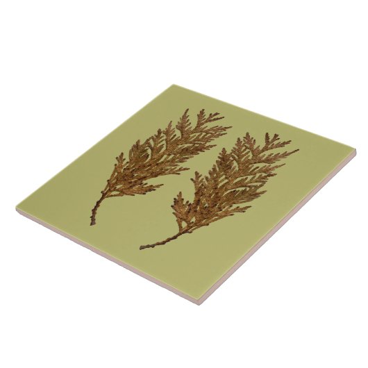 Textural Treasures of Winter on Ceramic Tile - D3 タイル (側面)