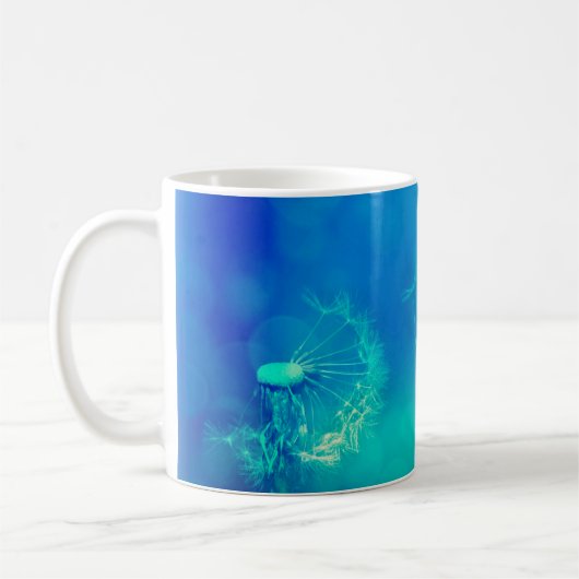 Texture background dandelion nature コーヒーマグカップ (左)