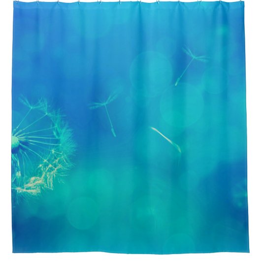 Texture background dandelion nature シャワーカーテン (正面)