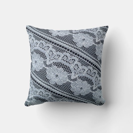 Texture, background, pattern. white lace fabric. T クッション (裏面)