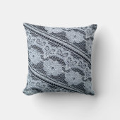 Texture, background, pattern. white lace fabric. T クッション (正面)