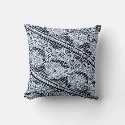 Texture, background, pattern. white lace fabric. T クッション (正面)