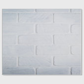 Texture brick wall white paint ラッピングペーパー (フラット)