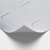 Texture brick wall white paint ラッピングペーパー (角)