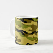 Texture camouflage soldier surface コーヒーマグカップ (正面左)