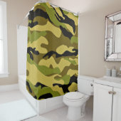 Texture camouflage soldier surface シャワーカーテン (インサイチュ)