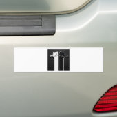 Texture Cats白黒 バンパーステッカー (車上)