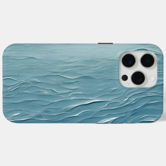 🌊 Texture d'eau apaisante pour un design moderne  Case-Mate iPhoneケース (裏面 (横))