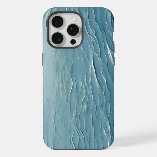 🌊 Texture d'eau apaisante pour un design moderne  iPhoneケース (裏面)