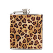 Texture Leopard素朴印刷 フラスク (正面)