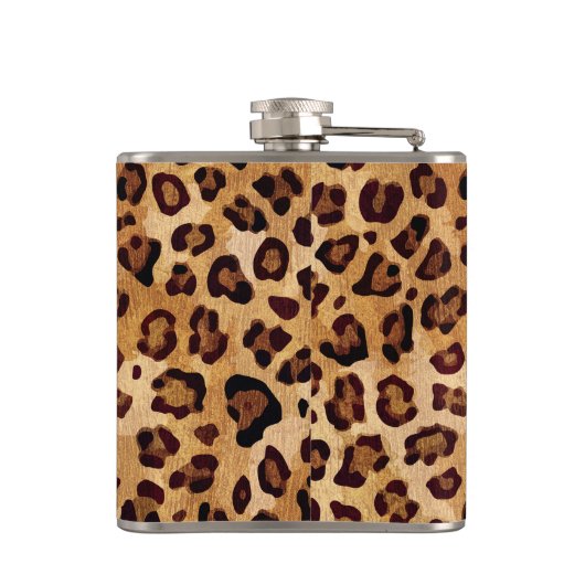 Texture Leopard素朴印刷 フラスク (裏面)